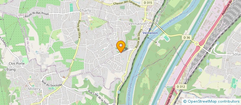 localisation de l'entreprise COX3  VERNAISON