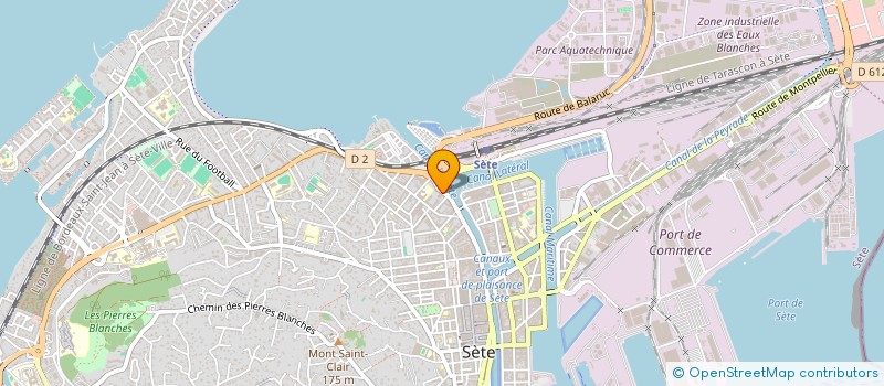 localisation de l'entreprise COXI'SERVICES à SETE