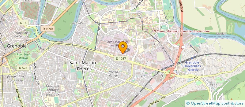 localisation de l'entreprise COXIMAGE à SAINT-MARTIN-D'HERES