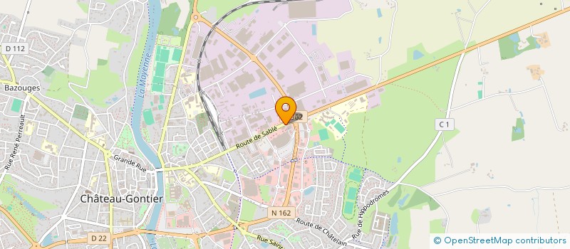 localisation de l'entreprise COXS  CHATEAU-GONTIER-SUR-MAYENNE