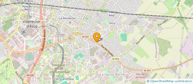 localisation de l'entreprise COXYDE à VILLENEUVE-D'ASCQ