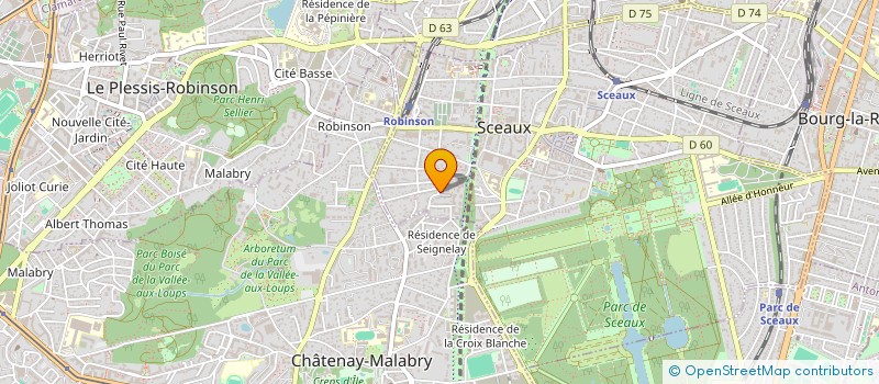 localisation de l'entreprise COY SCI à SCEAUX