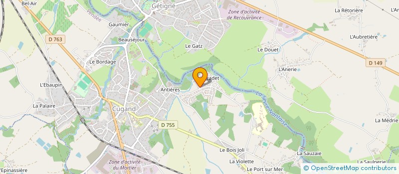 localisation de l'entreprise COYAD  CUGAND