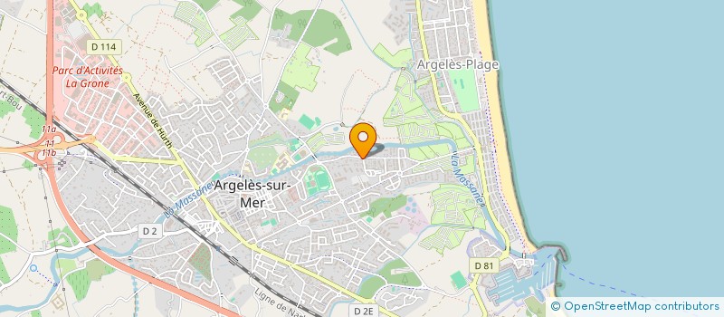 localisation de l'entreprise COYANS 7 à ARGELES-SUR-MER