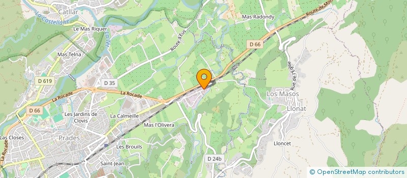 localisation de l'entreprise COYDE PEINTURE à PRADES