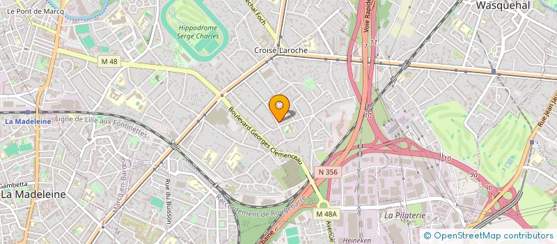 localisation de l'entreprise COYOTE ET LES TOUPIES à MARCQ-EN-BARŒUL
