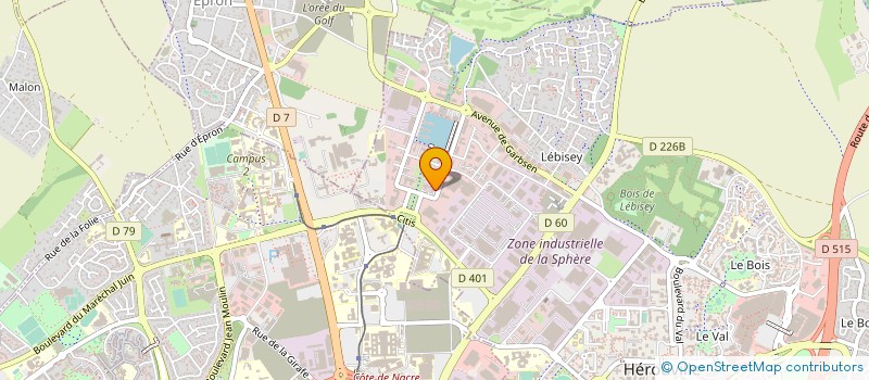 localisation de l'entreprise COYOTE LOGISTICS à HEROUVILLE-SAINT-CLAIR