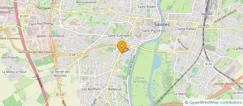 localisation de l'entreprise COYOTE-MINUTE  SAINTES