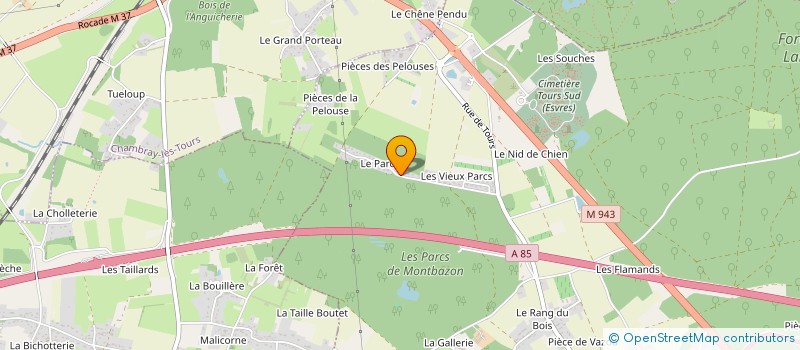 localisation de l'entreprise COYRAL METALLERIE à ESVRES