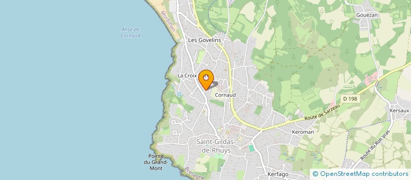 localisation de l'entreprise COZ HENT  SAINT-GILDAS-DE-RHUYS