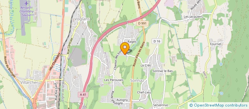 localisation de l'entreprise COZA RENOVATION  SONNAZ