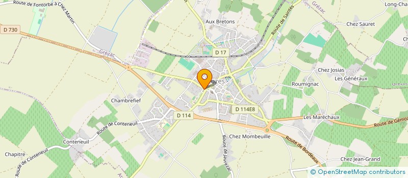 localisation de l'entreprise COZANTIK  COZES