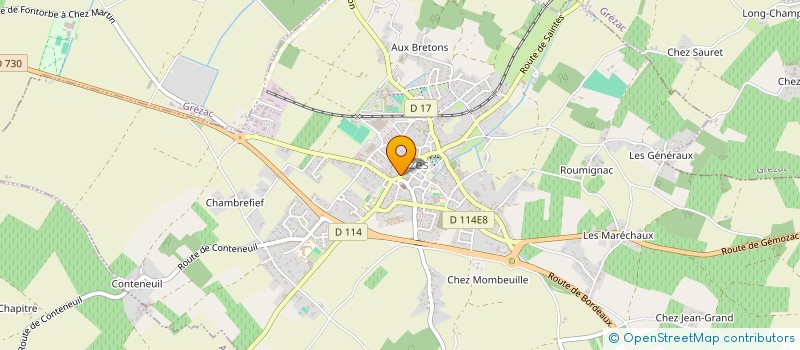 localisation de l'entreprise COZES PRESSE à COZES
