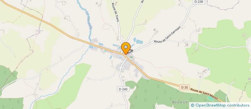 localisation de l'entreprise COZETTE GESTION SCI  IZE