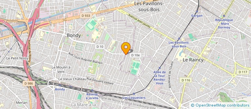 localisation de l'entreprise COZMA  BONDY