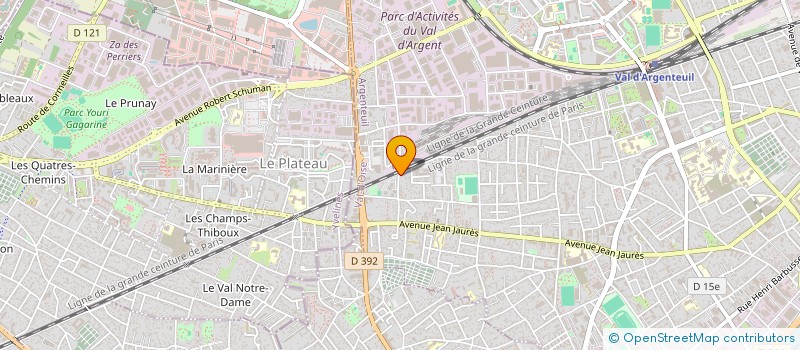 localisation de l'entreprise COZOBAT  ARGENTEUIL