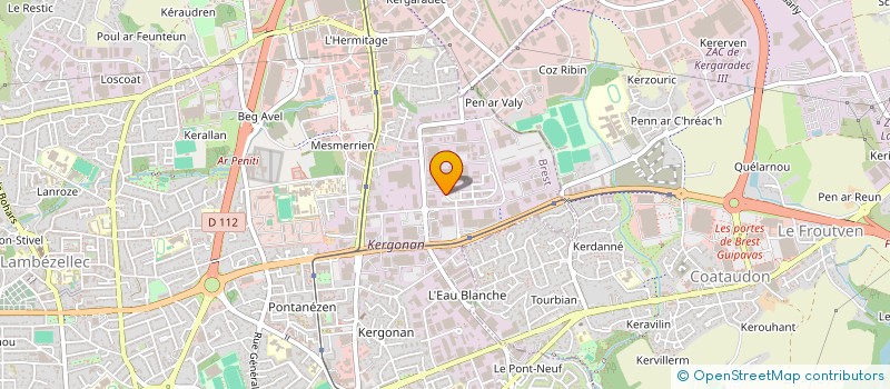 localisation de l'entreprise COZRIBIN  BREST