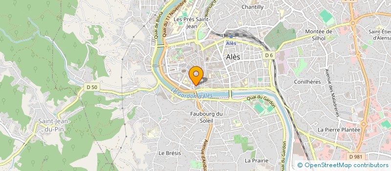 localisation de l'entreprise COZSY à ALES