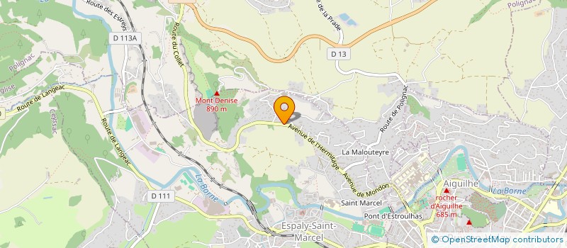 localisation de l'entreprise COZY IMMO  ESPALY-SAINT-MARCEL