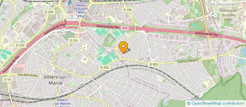 localisation de l'entreprise COZY SHUTTLE VIP - CSV  NOISY-LE-GRAND