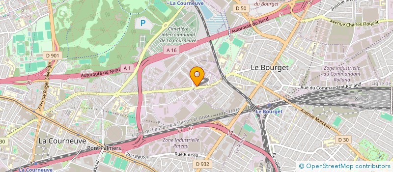 localisation de l'entreprise COZYLAND à LA COURNEUVE