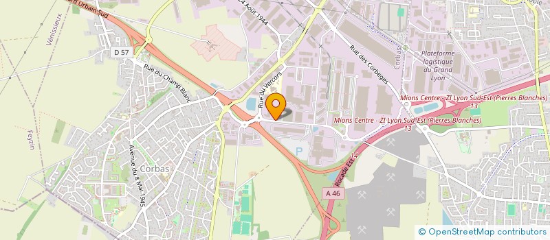 localisation de l'entreprise CP 04 à CORBAS