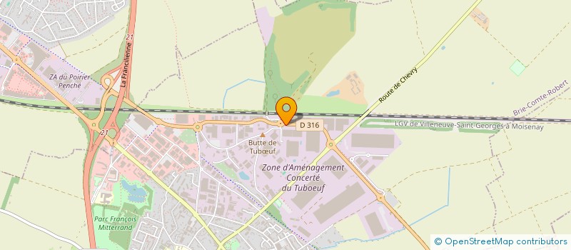 localisation de l'entreprise CP  PARIS