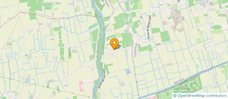 localisation de l'entreprise CP  BEDARRIDES