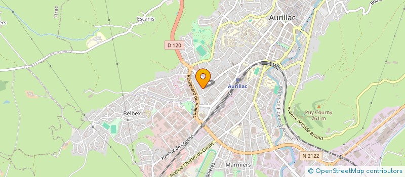 localisation de l'entreprise CP à AURILLAC