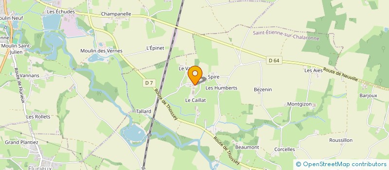 localisation de l'entreprise CP. AMENAGEMENTS  ST-ETIENNE-SUR-CHALARONNE