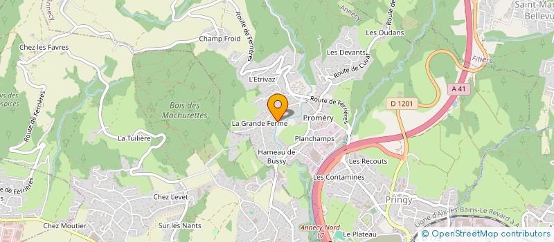 localisation de l'entreprise CP ARAVIS LOCATION  ANNECY