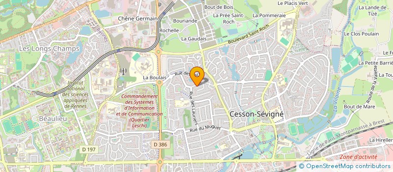 localisation de l'entreprise CP ARIANE à CESSON-SEVIGNE