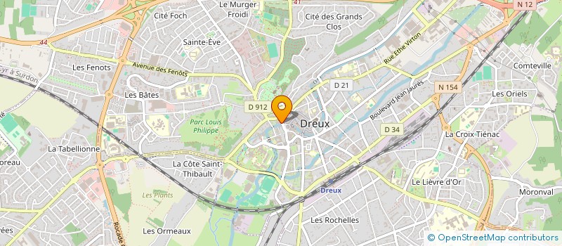 localisation de l'entreprise CP ASSOCIES à DREUX