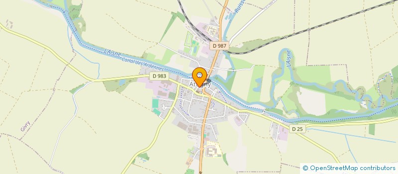 localisation de l'entreprise CP AUDIT à ATTIGNY