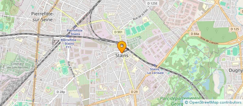 localisation de l'entreprise CP AUTO à STAINS