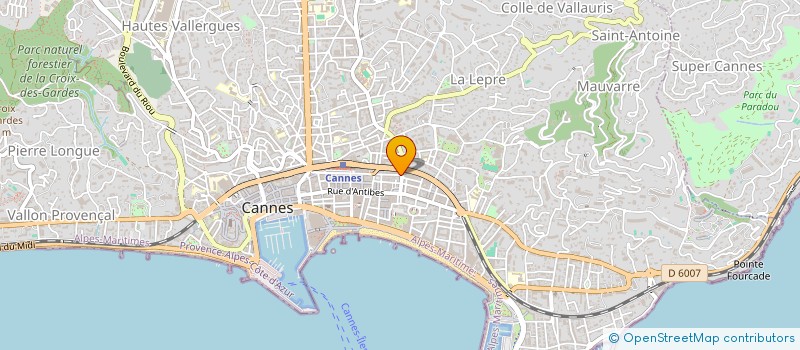 localisation de l'entreprise CP BATIMENT à CANNES