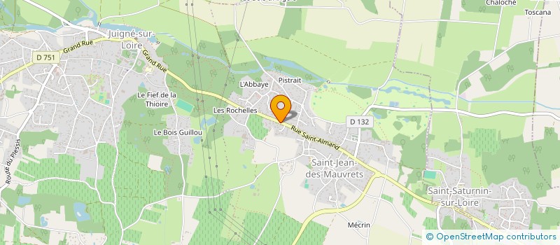 localisation de l'entreprise CP CENTRALE  LES GARENNES SUR LOIRE