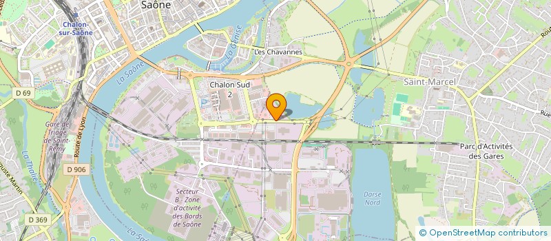 localisation de l'entreprise CP CHALON SUR SAONE à SAINT-MARCEL