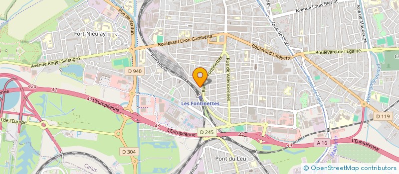 localisation de l'entreprise CP CHAUFFAGE SANITAIRE  CALAIS