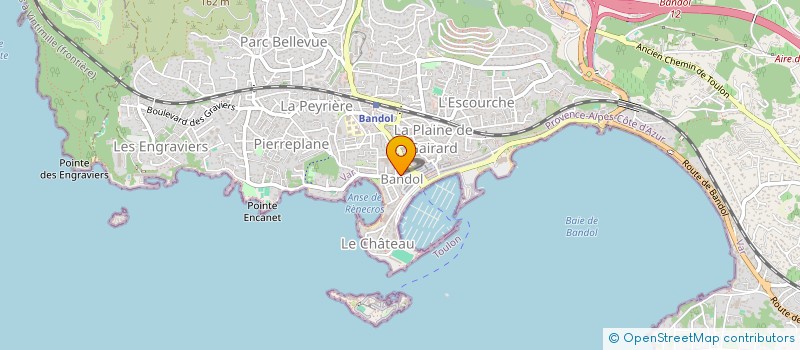 localisation de l'entreprise CP COMPANI à BANDOL