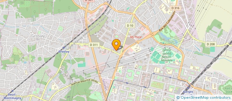 localisation de l'entreprise CP CONCEPT à SARCELLES