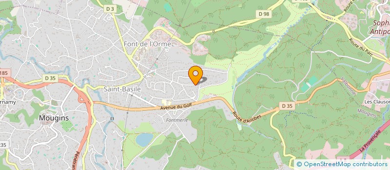 localisation de l'entreprise CP CONSEIL à MOUGINS