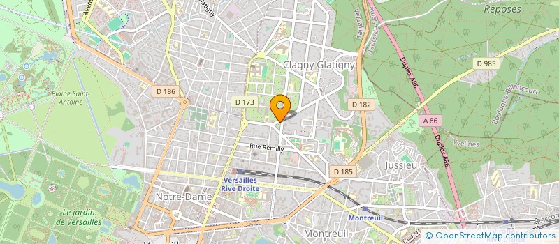 localisation de l'entreprise CP CONSEIL à VERSAILLES