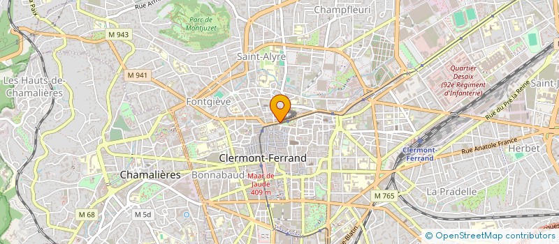 localisation de l'entreprise CP CONSEIL & PATRIMOINE à CLERMONT-FERRAND