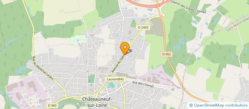 localisation de l'entreprise CP CONSTRUCTION à ORLEANS