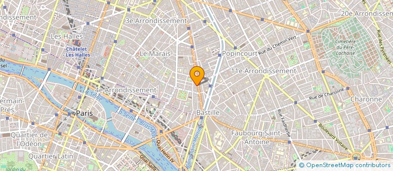 localisation de l'entreprise CP CONSULT à PARIS