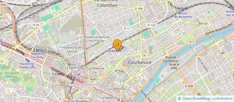 localisation de l'entreprise CP CONSULTING à COURBEVOIE