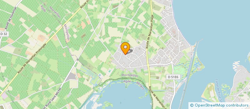 localisation de l'entreprise CP DIGITAL à MARSEILLAN