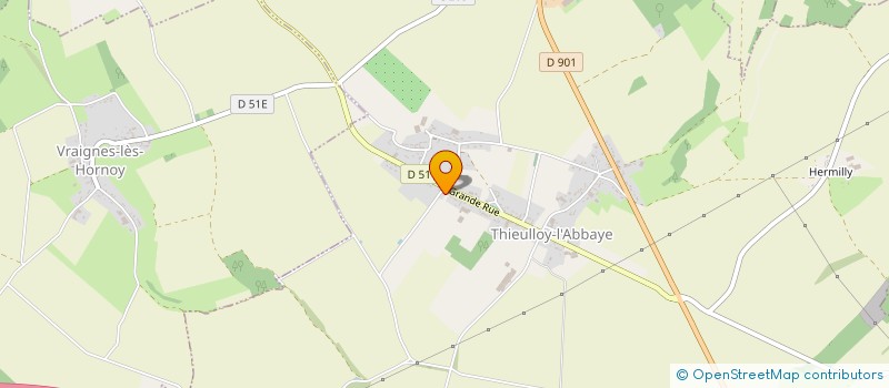 localisation de l'entreprise CP DISTRI PRO  THIEULLOY-L'ABBAYE