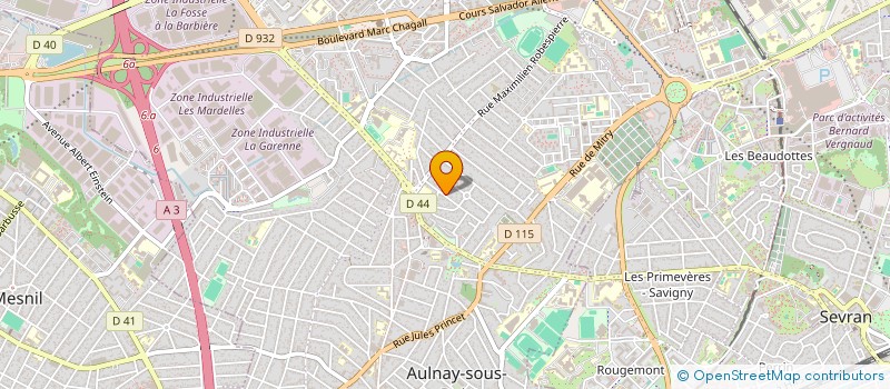 localisation de l'entreprise CP DRIVING à AULNAY-SOUS-BOIS